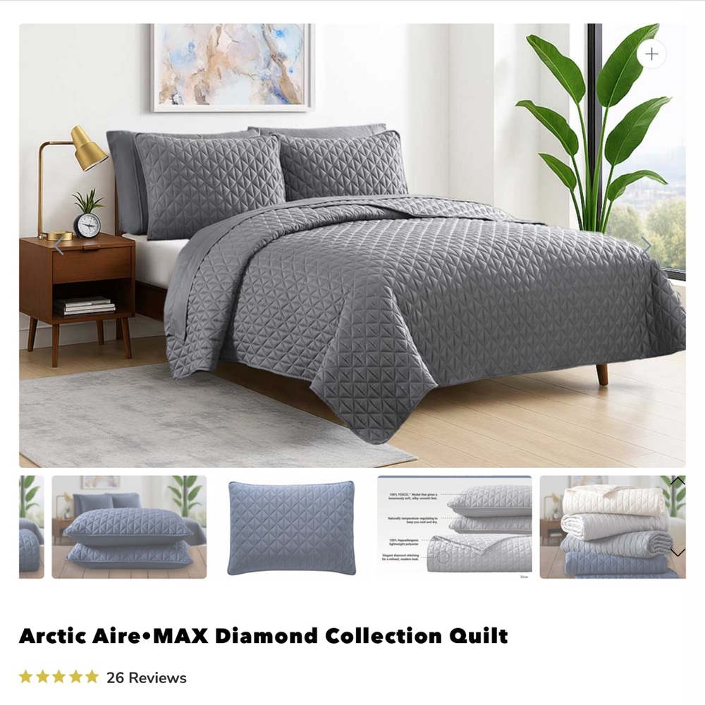 SHEEX Arctic Aire MAX Diamond Collection Quilt